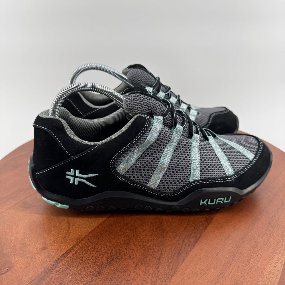 KURU‎ Chicane Womens 10 Black Grey Mint Green Walking Hiking Shoes 200608100